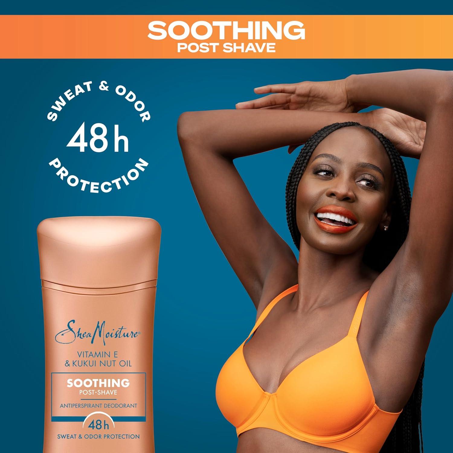 imageSheaMoisture Antiperspirant Deodorant Stick Soothing Vitamin E ampamp Kukui Nut Oil 2 count for 48HR Sweat ampamp Odor Protection with No Parabens ampamp No Mineral Oil 26 oz