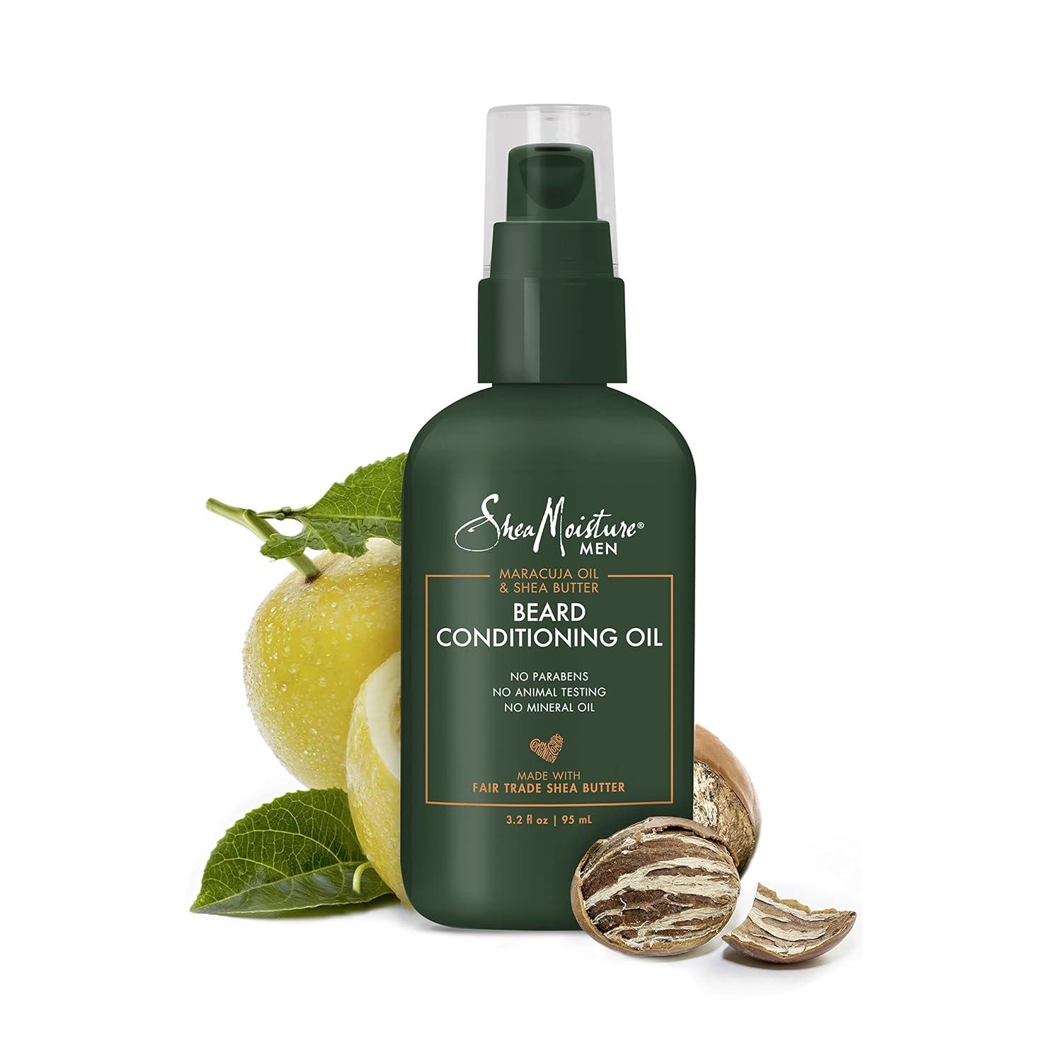 imageSheaMoisture Beard Conditioning Oil for a Full Beard Maracuja Oil and Shea Butter to Moisturize and Soften 32 oz