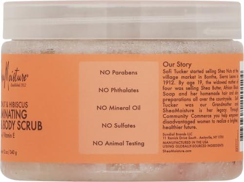 imageSheaMoisture Body Scrub for Dull Skin Illuminating Coconut and Hibiscus CrueltyFree Skin Care 12 oz