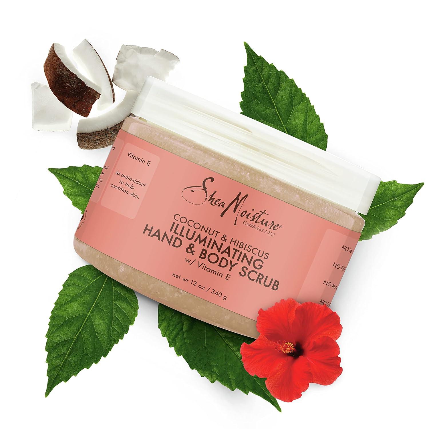 imageSheaMoisture Body Scrub for Dull Skin Illuminating Coconut and Hibiscus CrueltyFree Skin Care 12 oz
