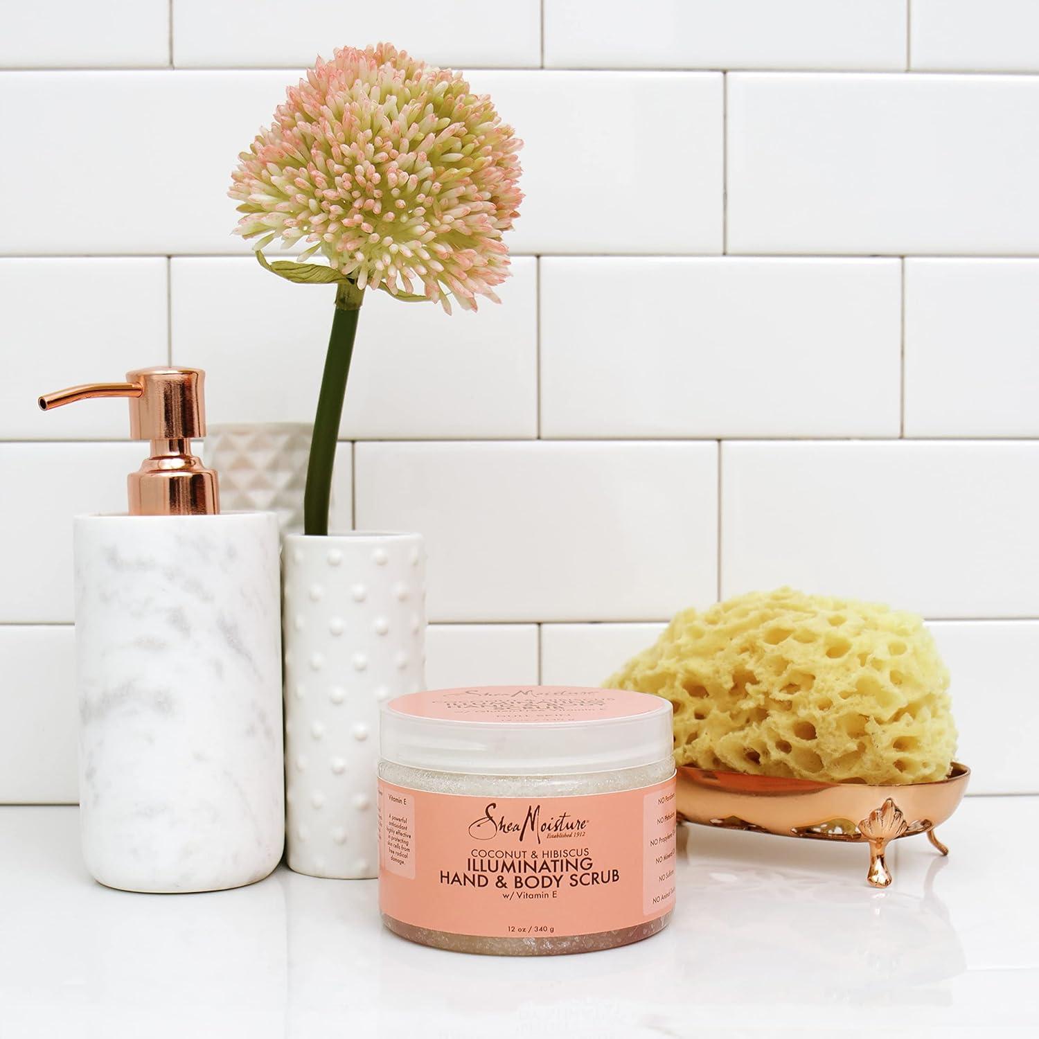 imageSheaMoisture Body Scrub for Dull Skin Illuminating Coconut and Hibiscus CrueltyFree Skin Care 12 oz