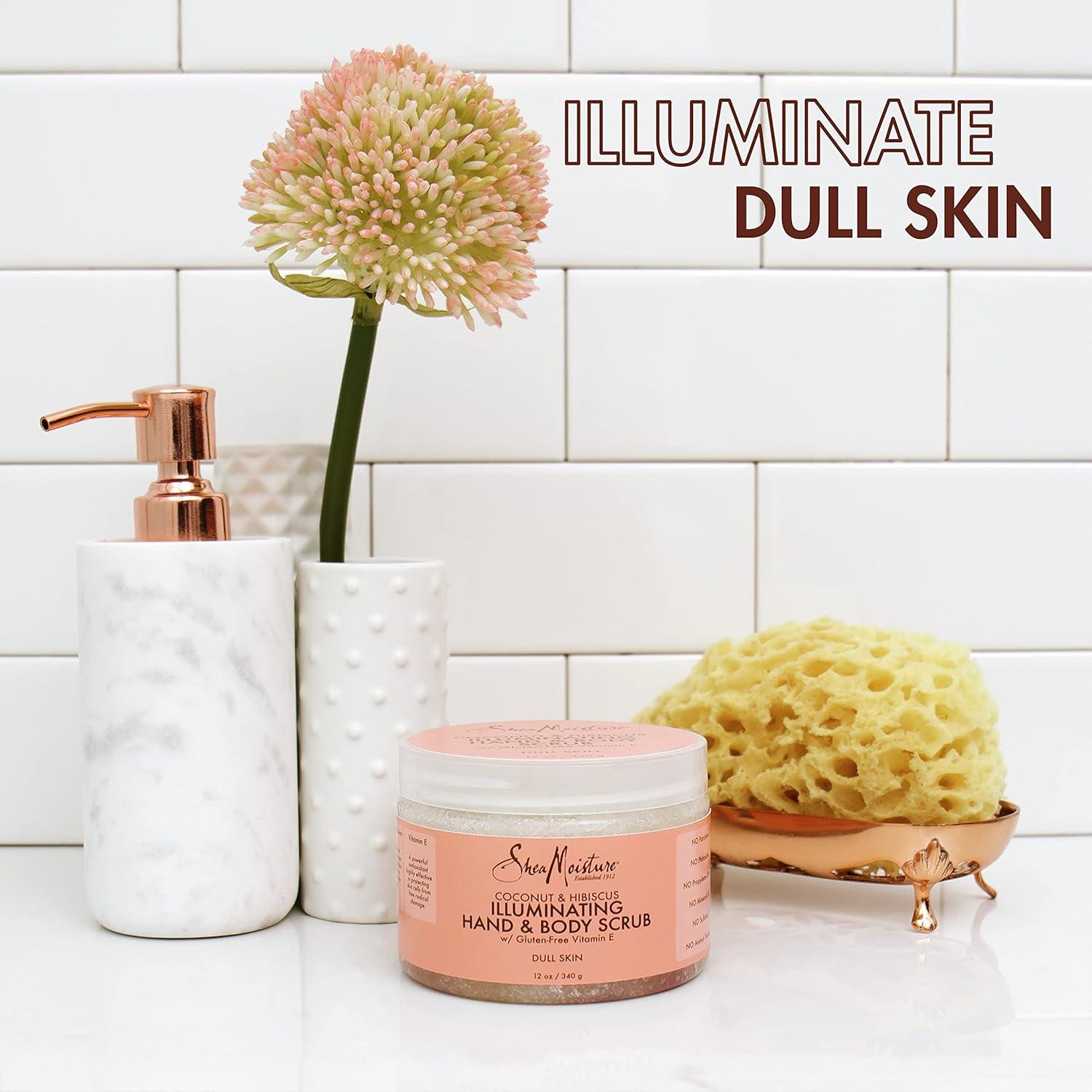 imageSheaMoisture Body Scrub for Dull Skin Illuminating Coconut and Hibiscus CrueltyFree Skin Care 12 oz