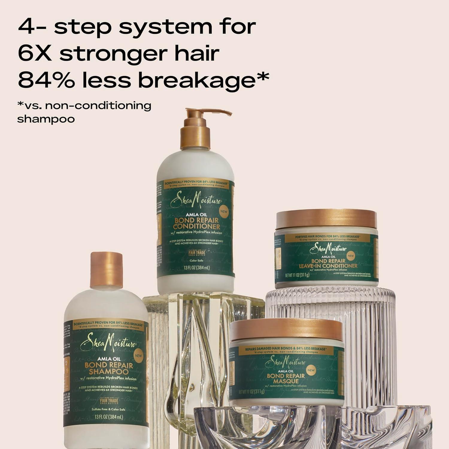 imageSheaMoisture Bond Repair Conditioner Amla Oil Strengthens and Repairs Hair Bonds with Hydroplex Technology and Amla Oil For Less Breakage with Restorative HydroPlex Infusion 13fl oz