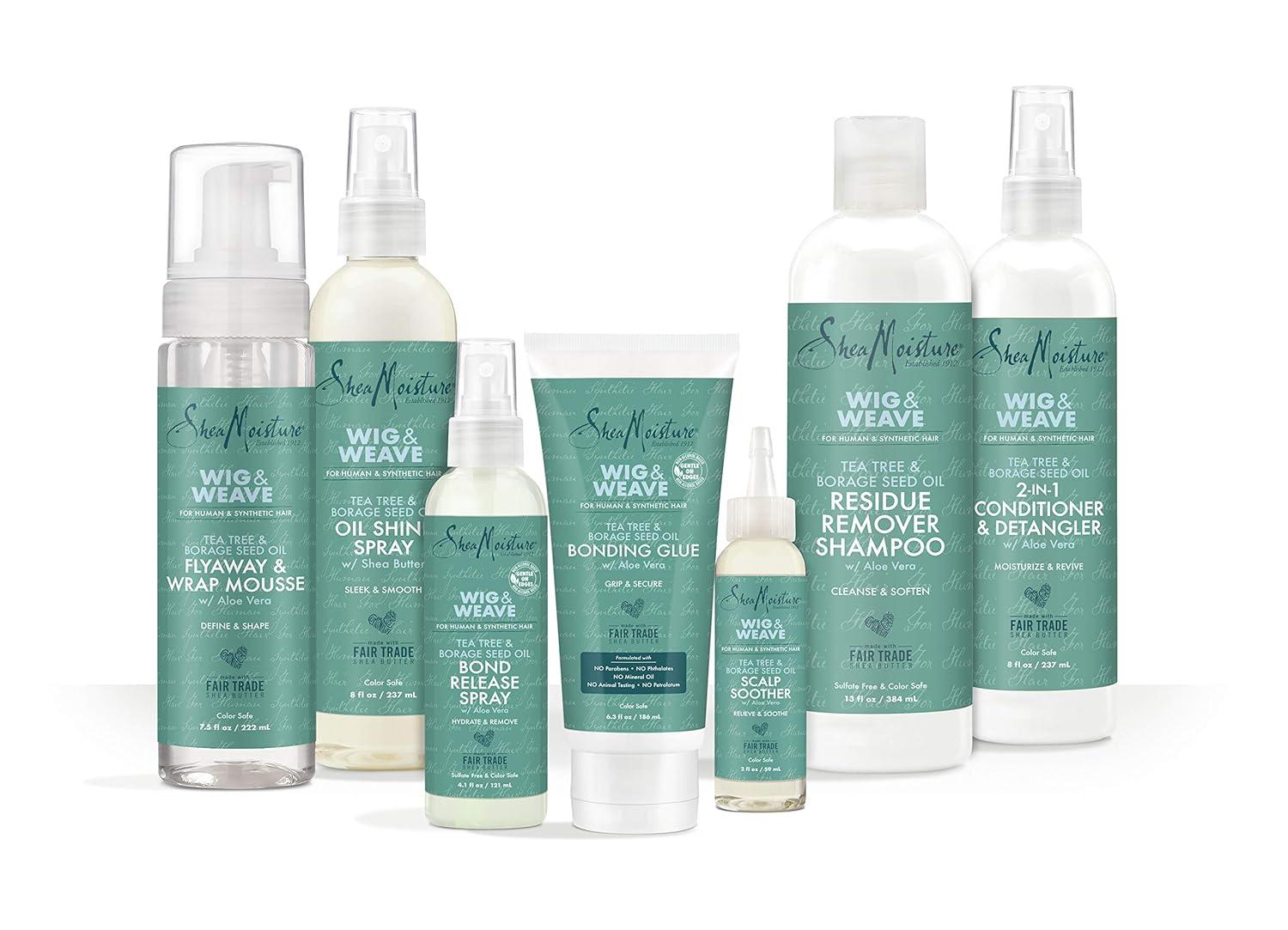 imageSheaMoisture Bonding Glue Hair Cream for Wig and Weave Tea Tree and Borage Seed Waterbased Hair Product 63 Ounce63 Ounce Pack of 1
