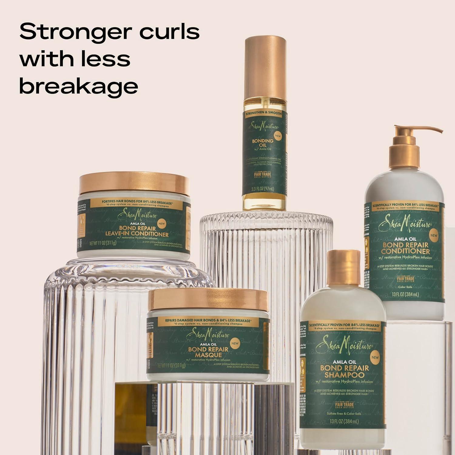 imageSheaMoisture Bonding Oil Amla Oil to Protect Strengthen and Smooth Hair with Amla Oil and FairTrade Shea Butter with 5X Strength and 24Hour Frizz ampamp Humidity Control 33fl ozBonding Oil