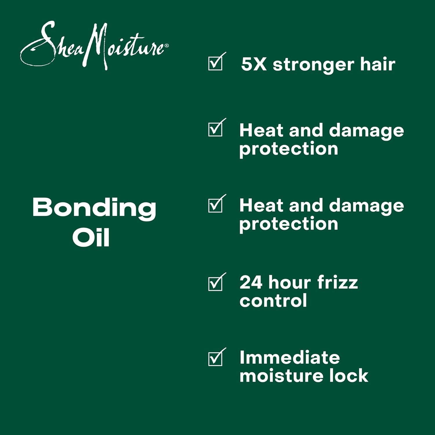 imageSheaMoisture Bonding Oil Amla Oil to Protect Strengthen and Smooth Hair with Amla Oil and FairTrade Shea Butter with 5X Strength and 24Hour Frizz ampamp Humidity Control 33fl ozBonding Oil