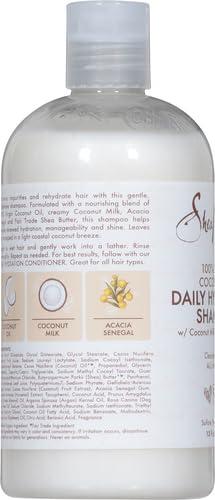 imageSheaMoisture Daily Hydration Shampoo 100 Virgin Coconut Oil for All Hair Types SulfateFree 13 oz13 Ounce Pack of 2