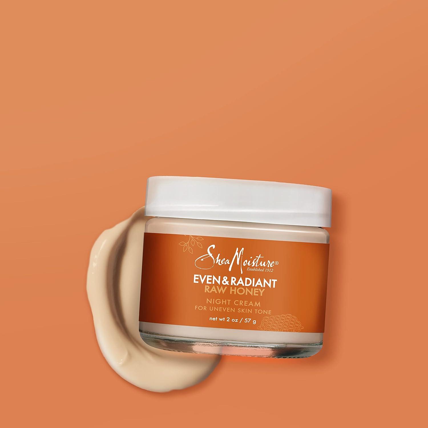 imageSheaMoisture Even and Radiant Face Cream For Uneven Skin Tone and Dark Spots Night Cream With Raw Honey 2 oz