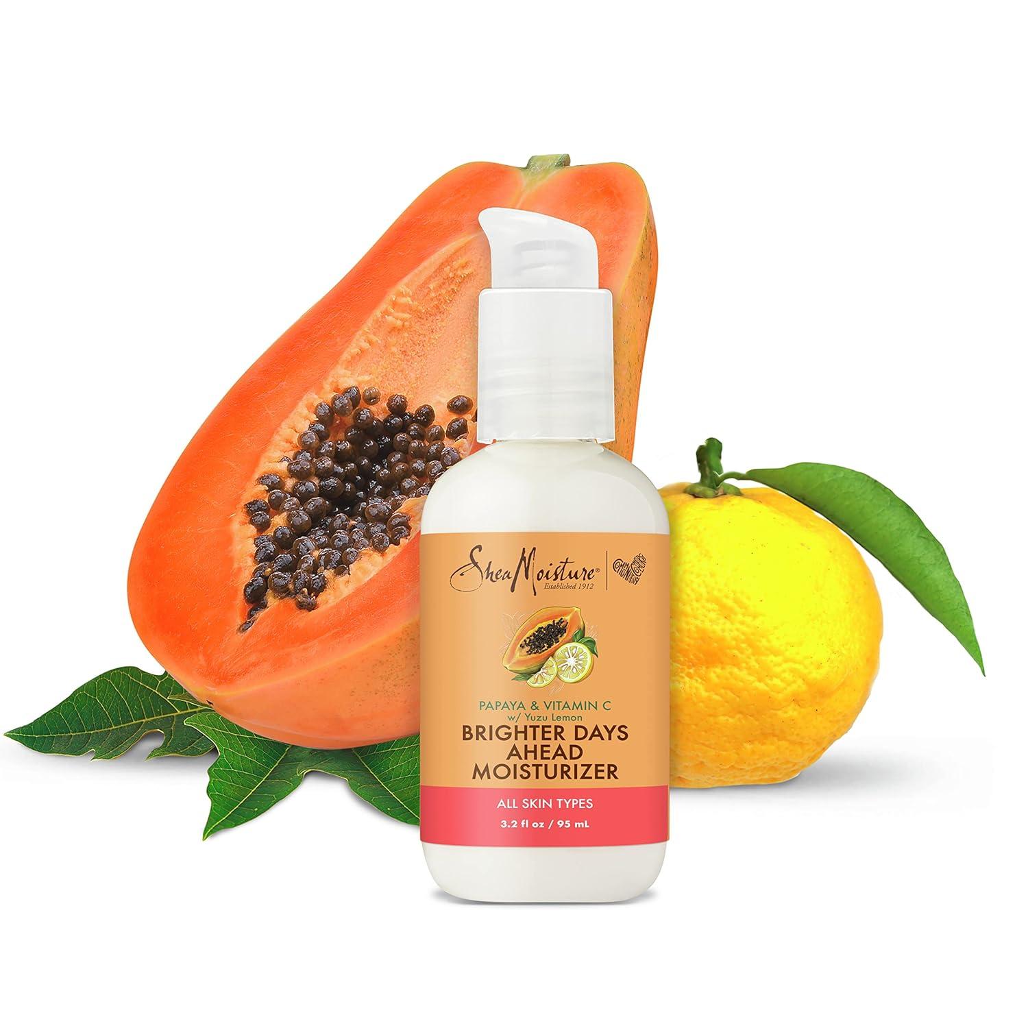 imageSheaMoisture Face Moisturizer For Dull Uneven Skin Papaya and Vitamin C Skin Care 32 ozLemon