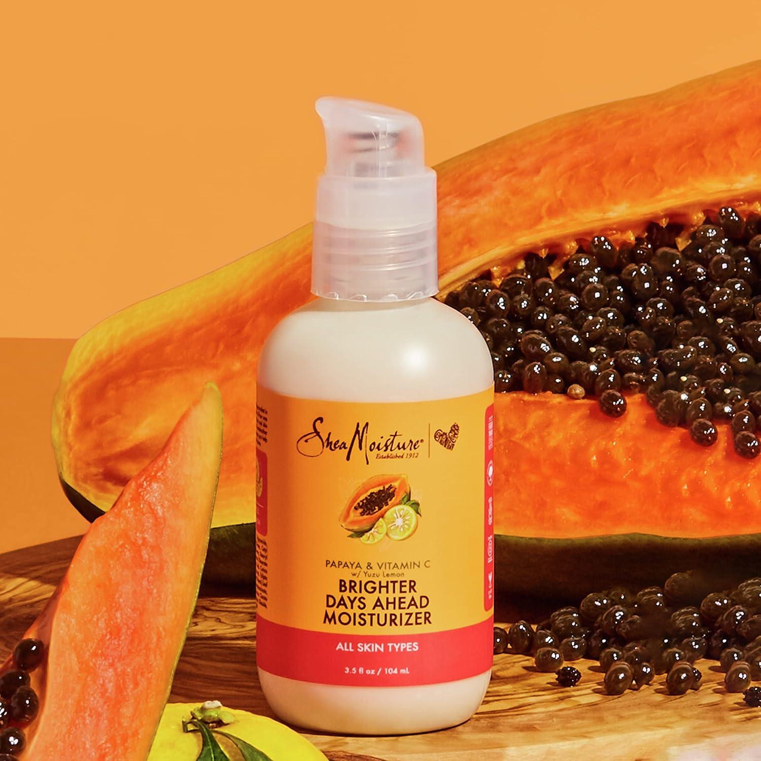 imageSheaMoisture Face Moisturizer For Dull Uneven Skin Papaya and Vitamin C Skin Care 32 ozLemon
