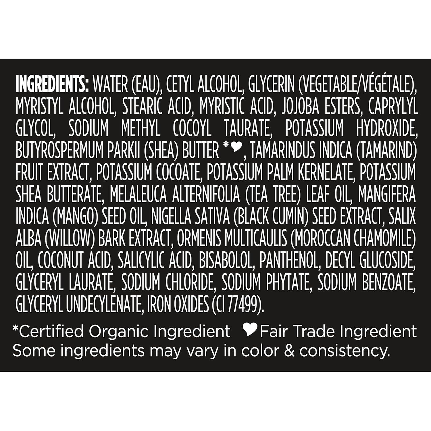 imageSheaMoisture Facial Wash and Scrub African Black Soap for Blemish Prone Skin to Clarify Skin 4 oz