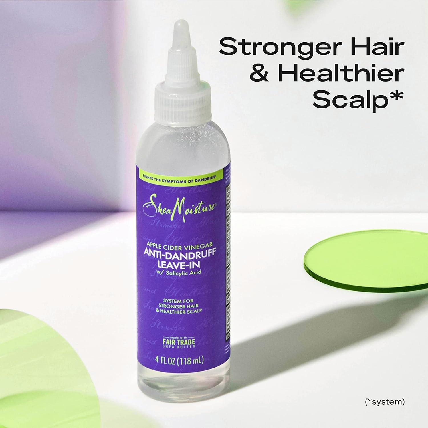 imageSheaMoisture Hair Care System AntiDandruff LeaveIn For Stronger Hair ampamp Healthier Scalp Formulated With Apple Cider Vinegar Fair Trade Shea Butter 4ozHair Care