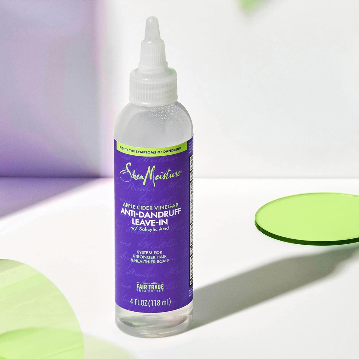 imageSheaMoisture Hair Care System AntiDandruff LeaveIn For Stronger Hair ampamp Healthier Scalp Formulated With Apple Cider Vinegar Fair Trade Shea Butter 4ozHair Care