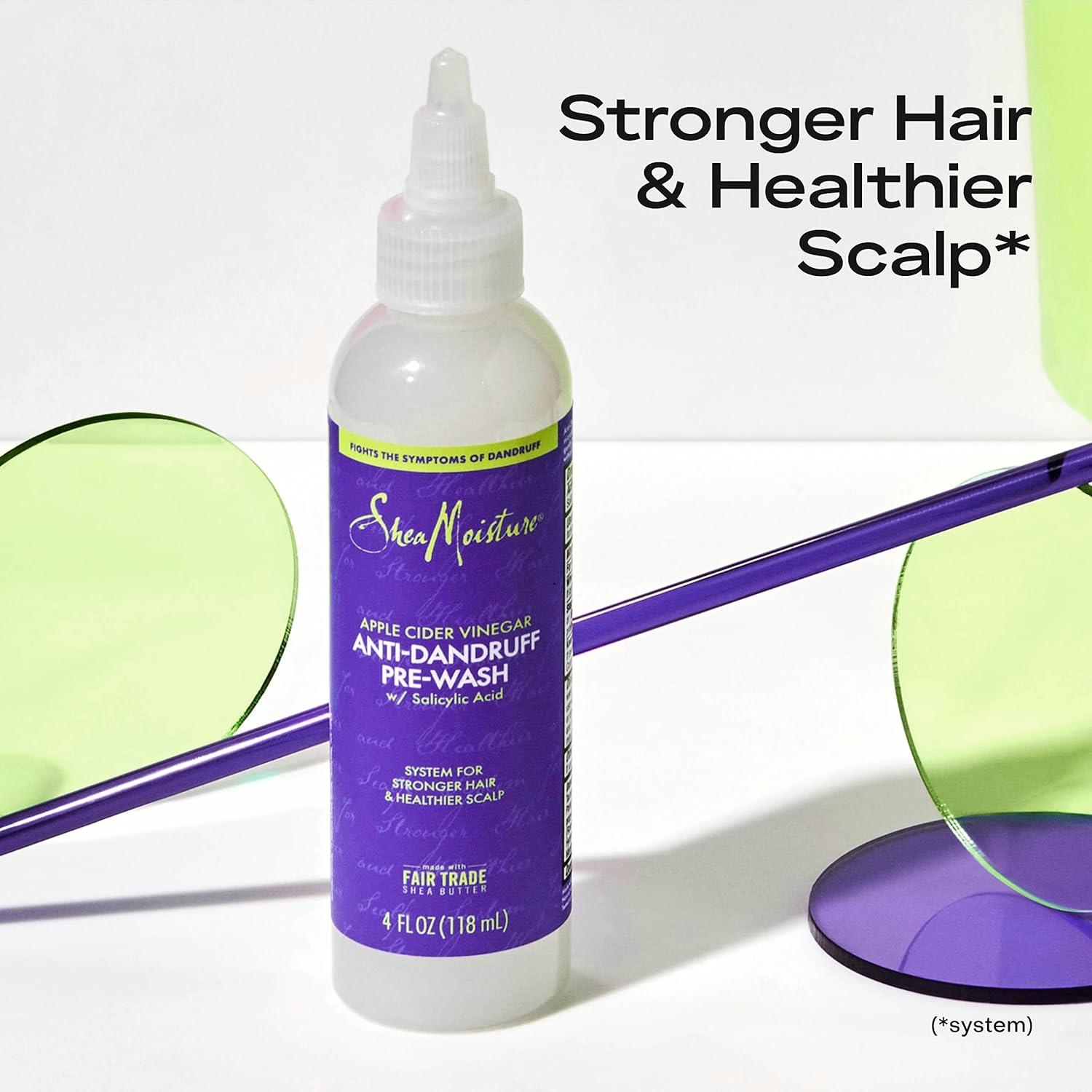 imageSheaMoisture Hair Care System AntiDandruff PreWash For Stronger Hair ampamp Healthier Scalp Formulated With Apple Cider Vinegar Fair Trade Shea Butter For Soft Smooth Hair 4ozHair Care Agent