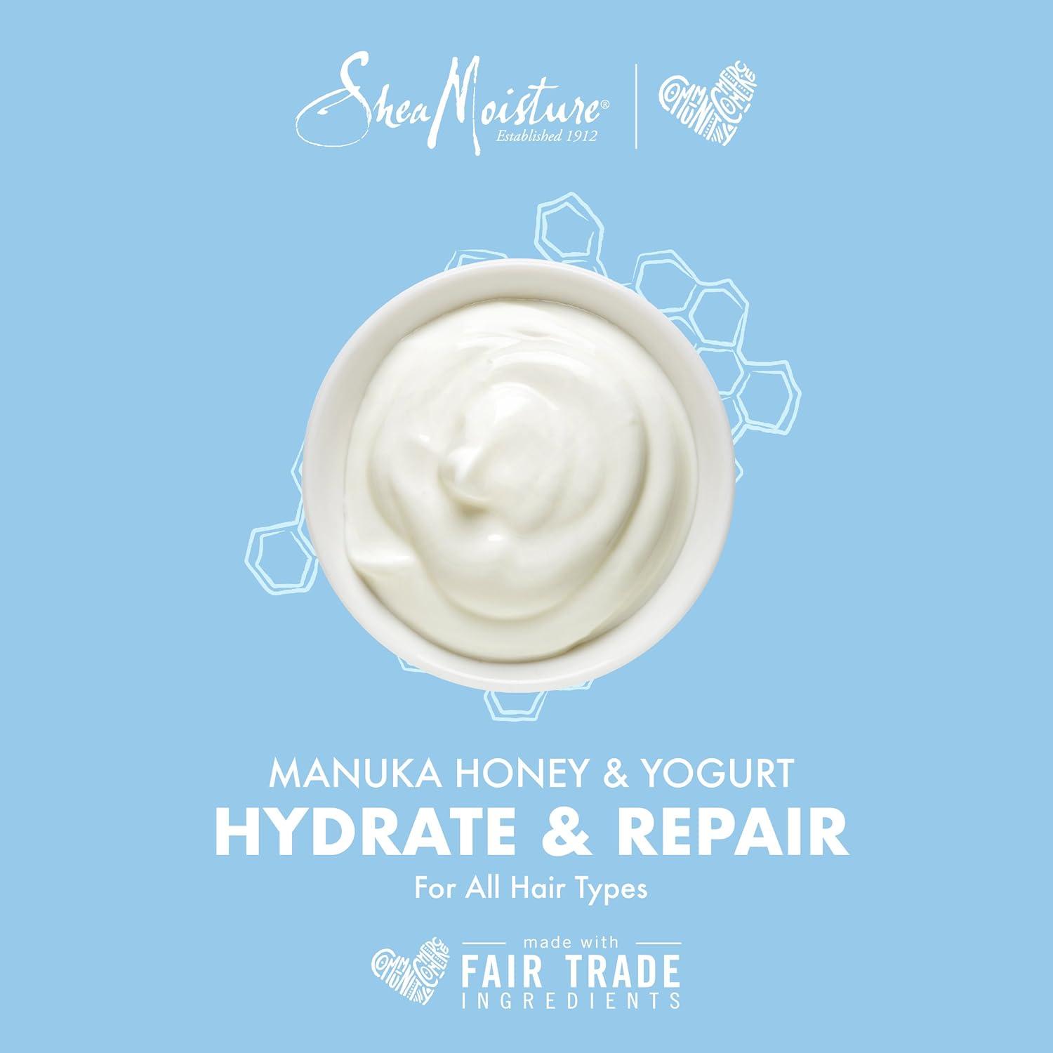imageSheaMoisture Hydrate ampamp Repair conditioner For Damaged Hair Manuka Honey ampamp Yogurt Shea Butter Shampoo and Conditioner 13 Floz13 Fl Oz Pack of 2