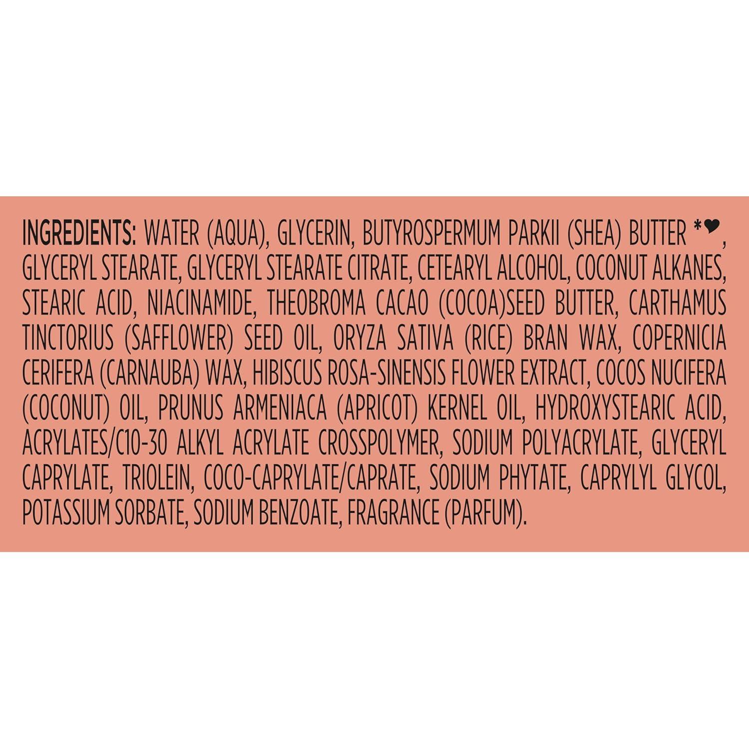 imageSheaMoisture Illuminating Body Butter with Coconut ampamp Hibiscus Niacinamide and ProCeramides Renewing Skins Natural Glow 48H Moisturizing 115 oz