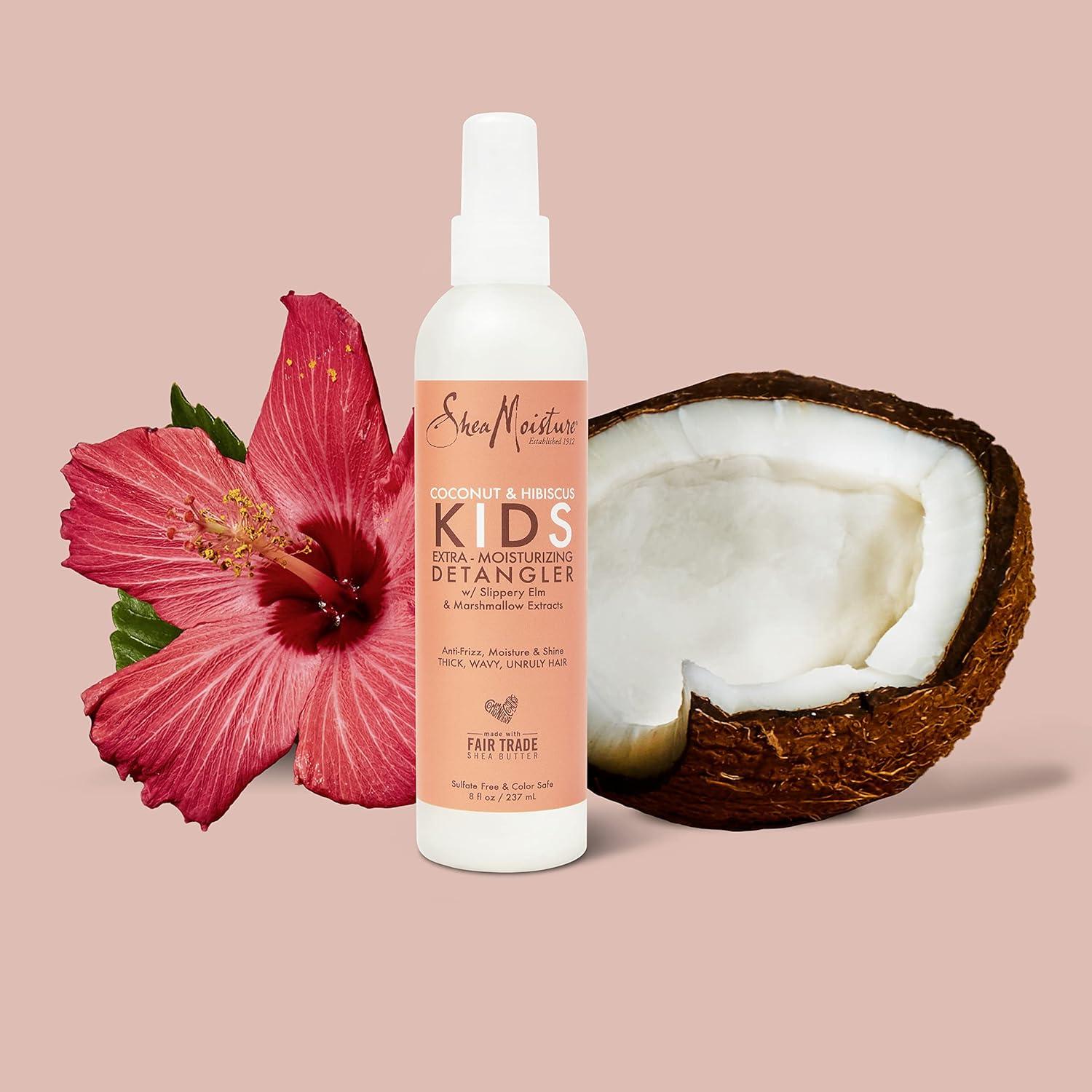 imageSheaMoisture Kids Extra Moisturizing Detangler Coconut and Hibiscus for Curly Hair Hair Care Product with Shea Butter 8 oz8 Fl Oz Pack of 1