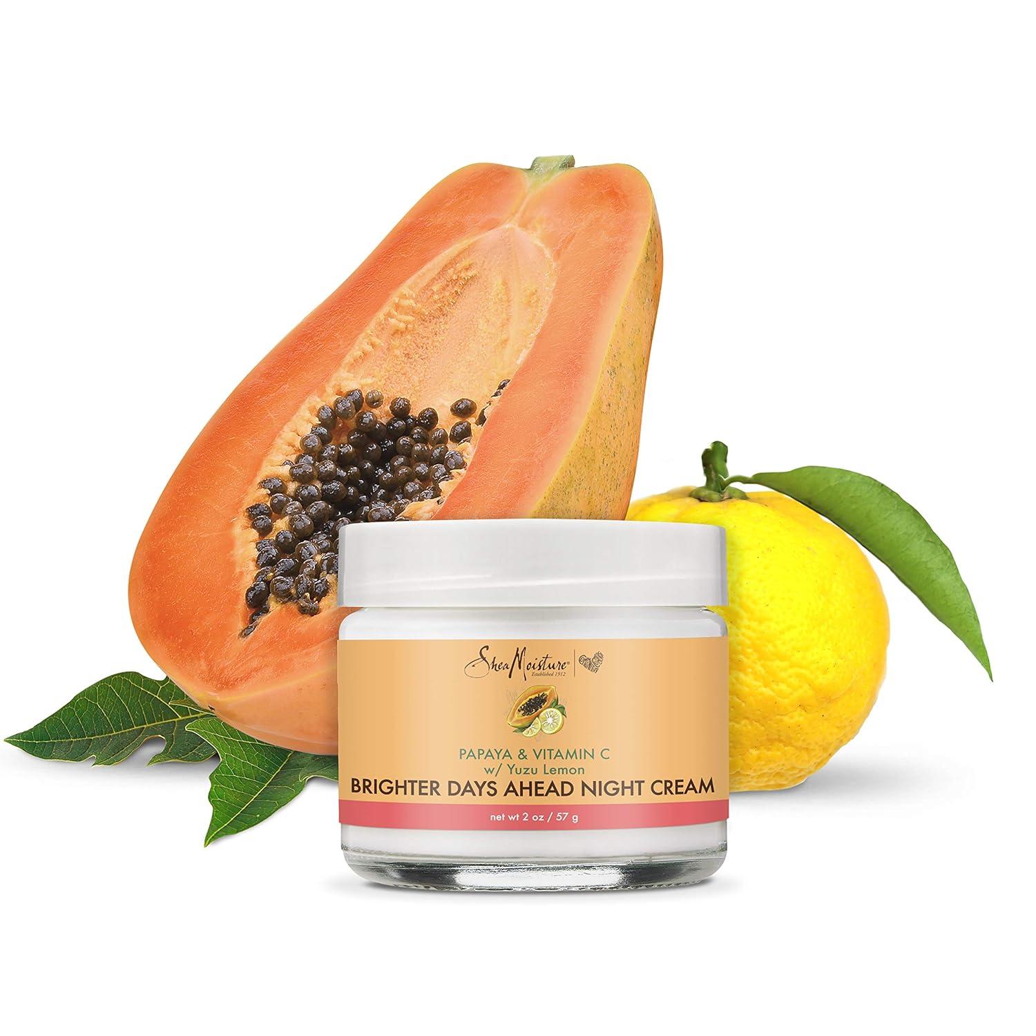imageSheaMoisture Night Cream for Dull ampamp Uneven Skin Papaya and Vitamin C Moisturizer 2 Oz2 Ounce Pack of 1