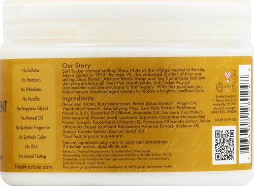 imageSheaMoisture Raw Shea Butter Deep Moisturizing Hair Masque 115 fl oz  Deep Conditioner for Curly Hair to Moisturize and Renew Sustainable Organic CrueltyFreeShea Butter  Sea Kelp  Argan Oil