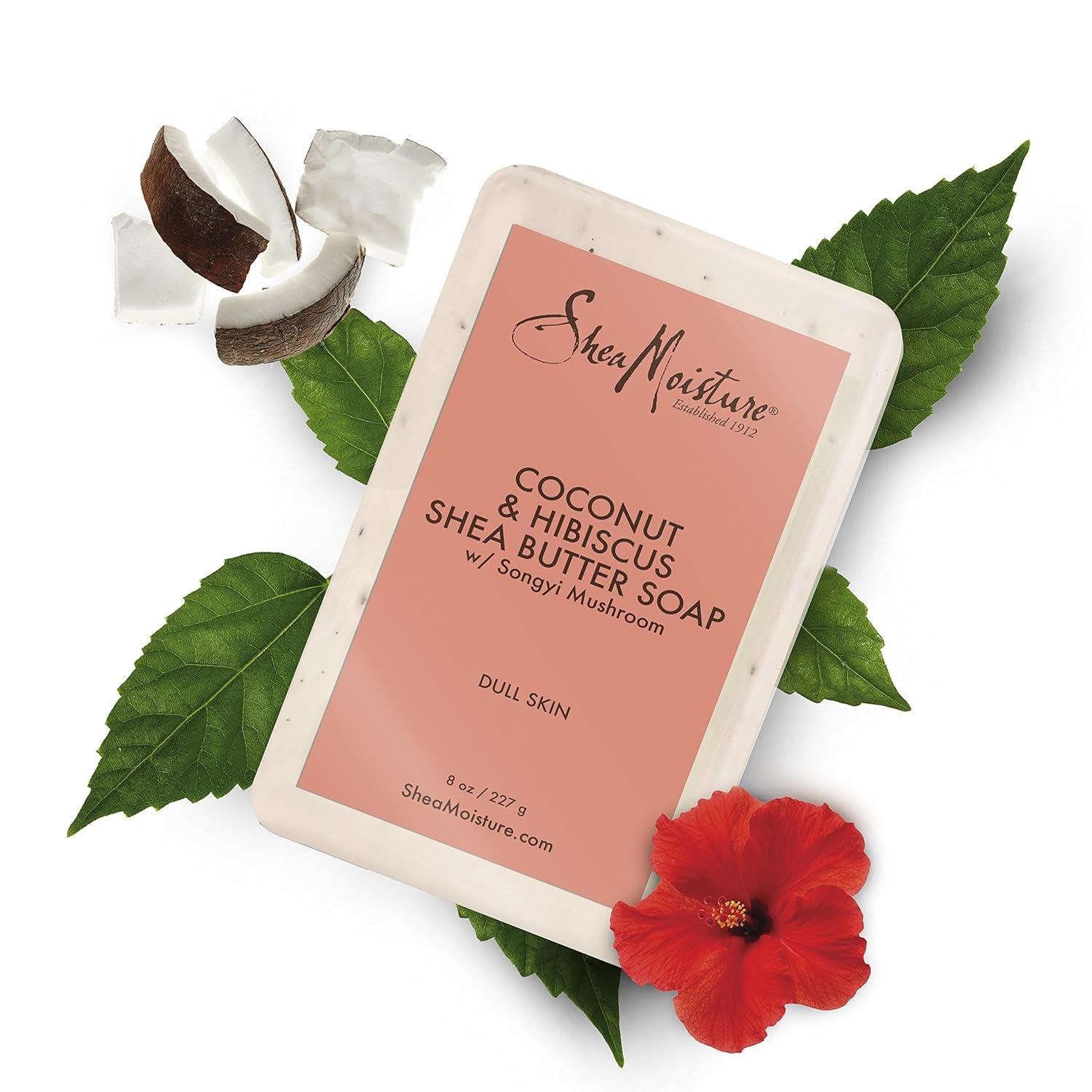 imageSheaMoisture Shea Butter Soap for All Skin Types 100 percent Virgin Coconut Oil Cruelty Free Skin Care 8 oz 4 Count8 Ounce Pack of 1