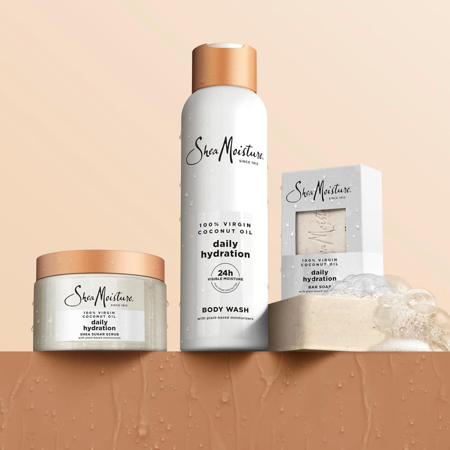 imageSheaMoisture Shea Sugar Body Scrub For Nourish And Replenish Skin Virgin Coconut Oil Daily Hydrating Body Scrub With 24h Shea Moisture Nutrients 12 oz