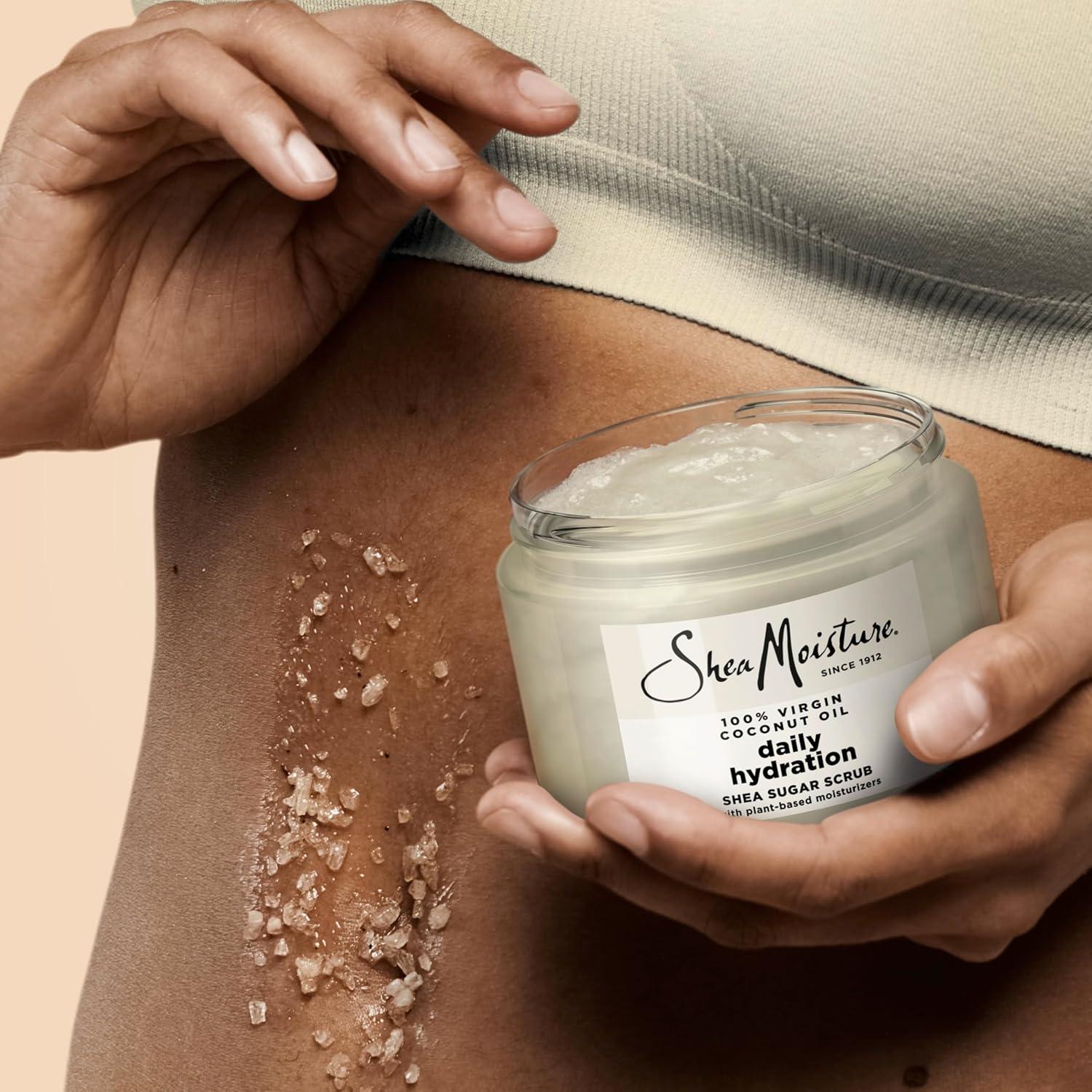 imageSheaMoisture Shea Sugar Body Scrub For Nourish And Replenish Skin Virgin Coconut Oil Daily Hydrating Body Scrub With 24h Shea Moisture Nutrients 12 oz