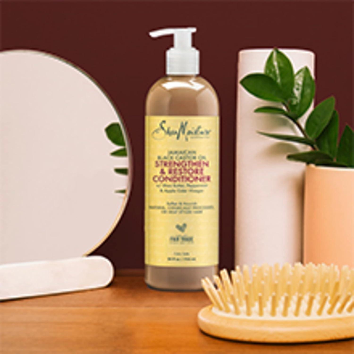 imageSheaMoisture Strengthen Conditioner Jamaican Black Castor Oil for Damaged Hair Cleanse 24 oz24 Fl Oz Pack of 1