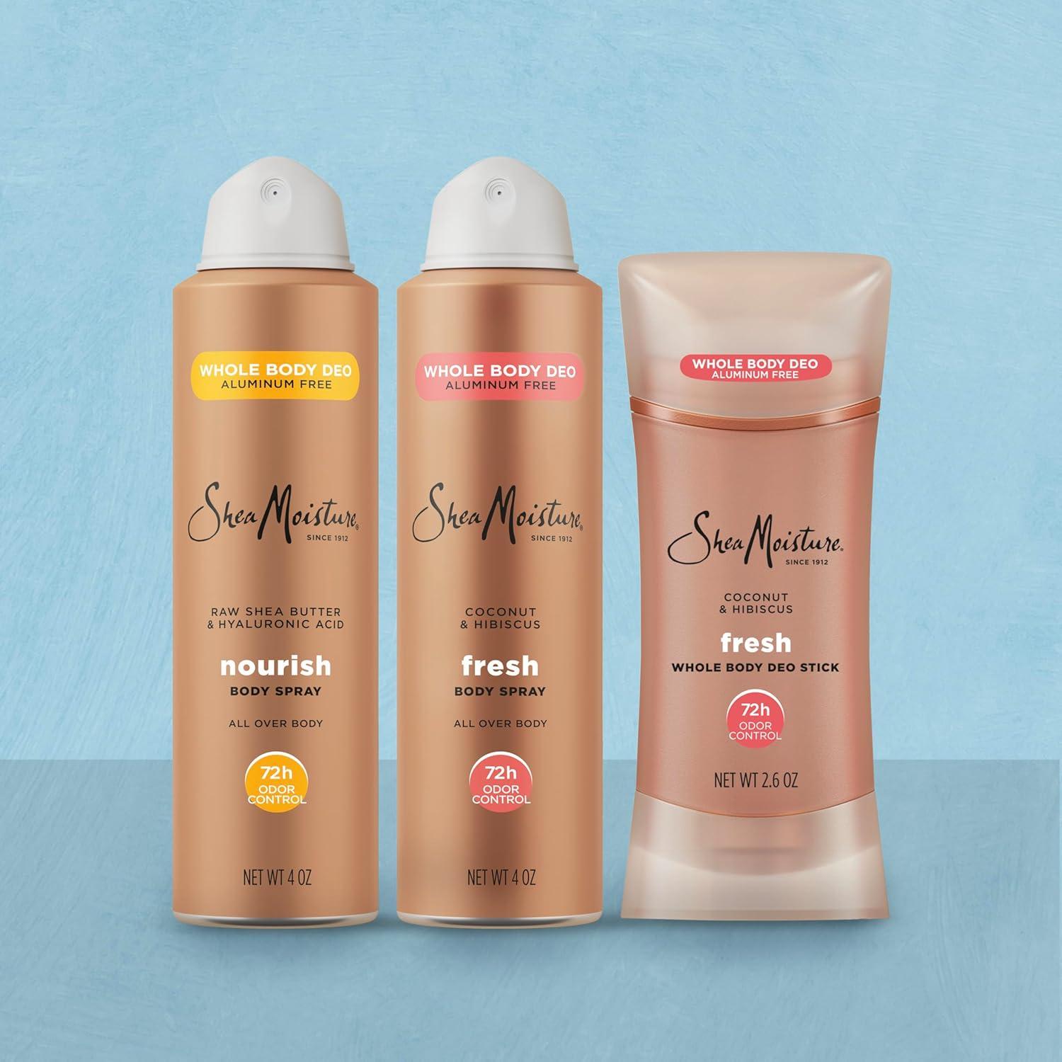 imageSheaMoisture Whole Body Deodorant Spray Fresh 72h Odor Control Aluminum Free 4 oz