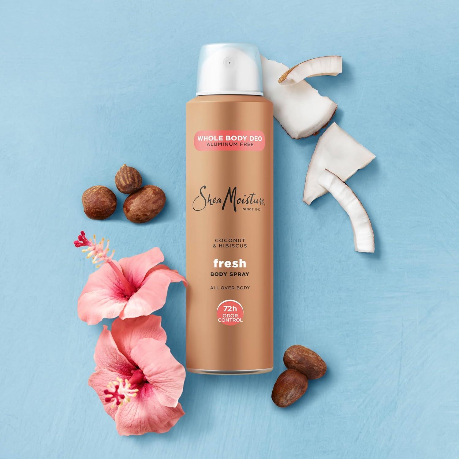 imageSheaMoisture Whole Body Deodorant Spray Fresh 72h Odor Control Aluminum Free 4 oz
