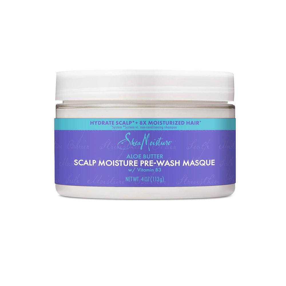 imageSheaMoisture Aloe Butter ampamp Vitamin B3 PreWash Masque  Boosts Hydration for Moisturized Hair and Scalp 4ozHair Masque