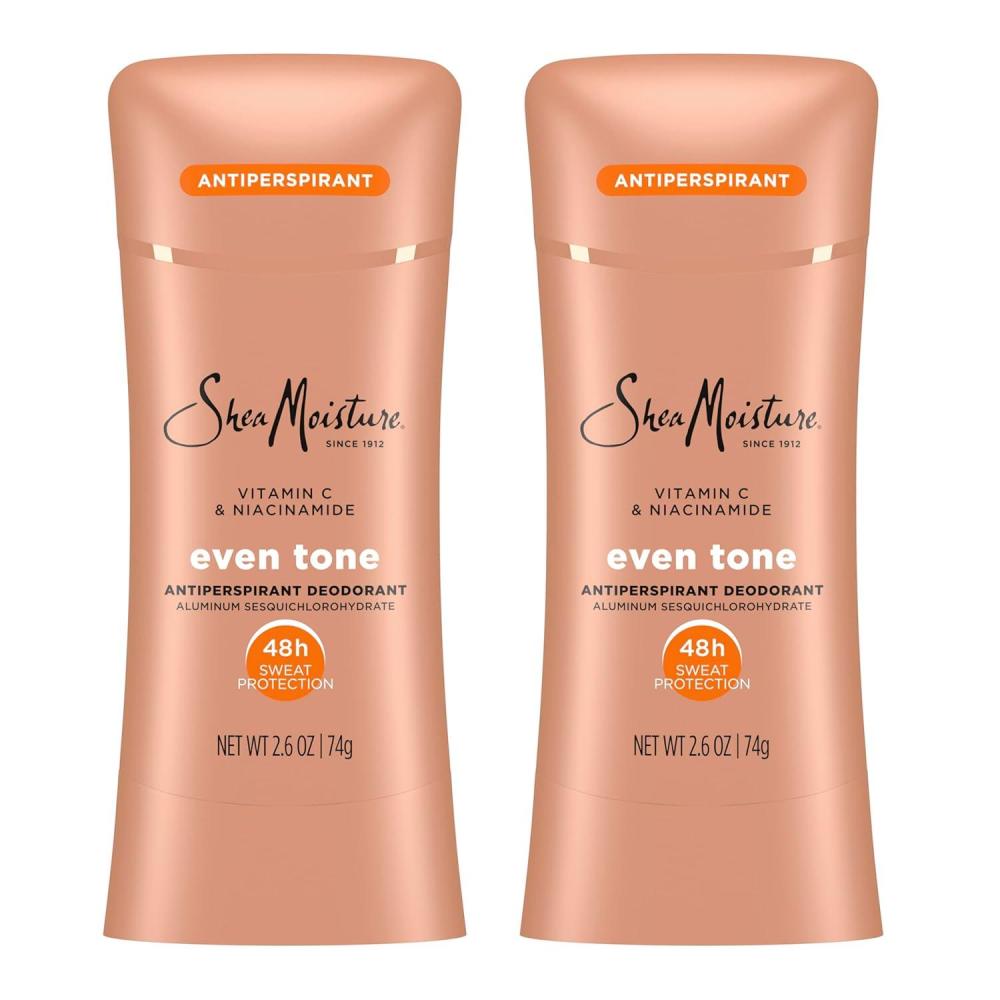 imageSheaMoisture Antiperspirant Deodorant Stick Even Tone Vitamin C ampamp Niacinamide 2 Count for 48HR Sweat ampamp Odor Protection with No Parabens ampamp No Mineral Oil 26 oz