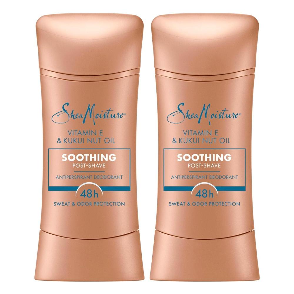 imageSheaMoisture Antiperspirant Deodorant Stick Soothing Vitamin E ampamp Kukui Nut Oil 2 count for 48HR Sweat ampamp Odor Protection with No Parabens ampamp No Mineral Oil 26 oz