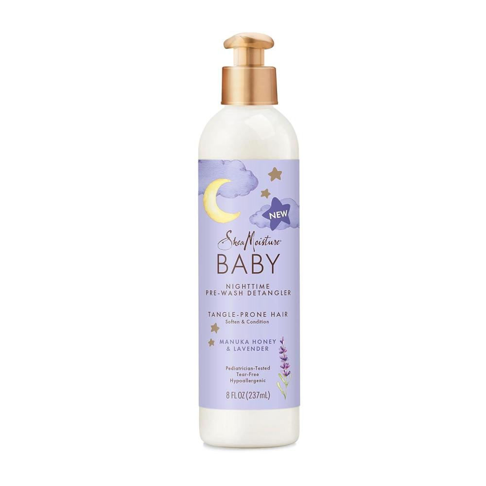 imageSheaMoisture Baby PreWash Hair Detangler Manuka Honey ampamp Lavender for Delicate Hair and Skin Nighttime Skin and Hair Care Regimen 8 oz