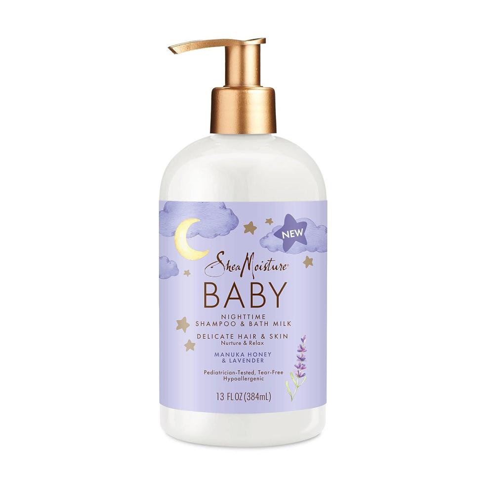 imageSheaMoisture Baby Shampoo ampamp Bath Milk Manuka Honey ampamp Lavender for Delicate Hair and Skin Nighttime Skin and Hair Care Regimen 13 oz