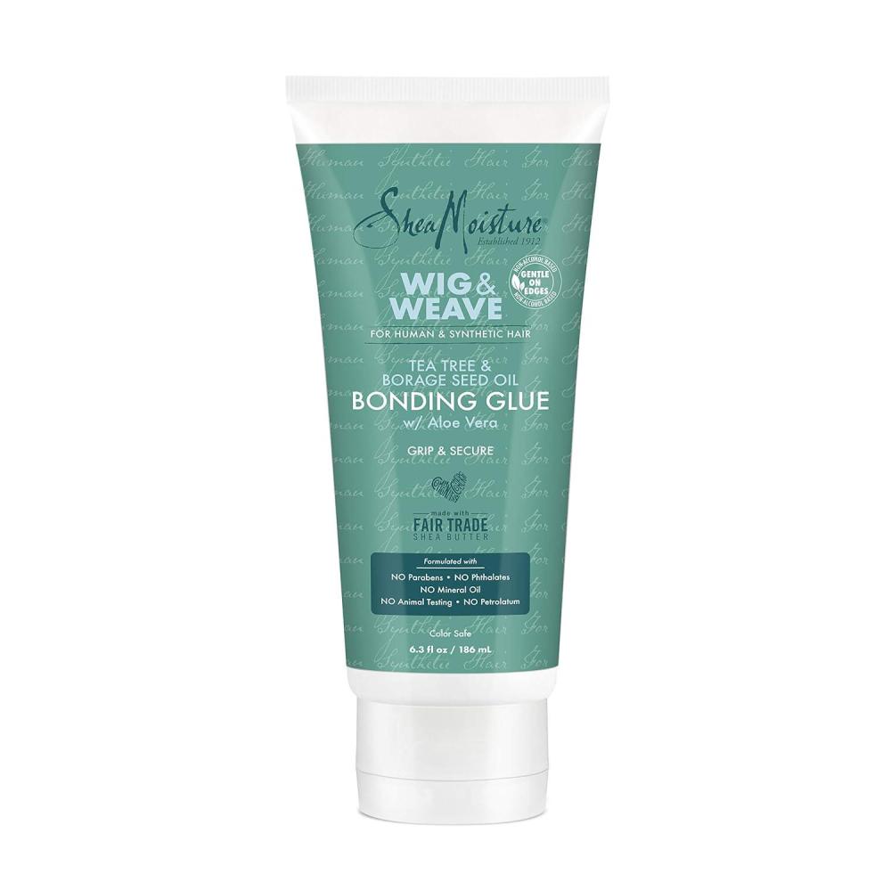 imageSheaMoisture Bonding Glue Hair Cream for Wig and Weave Tea Tree and Borage Seed Waterbased Hair Product 63 Ounce63 Ounce Pack of 1