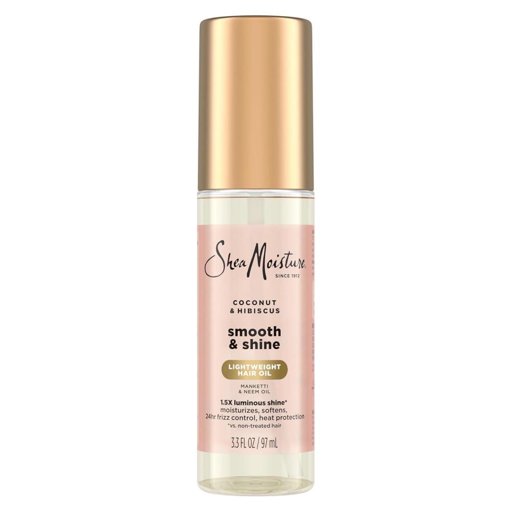 imageSheaMoisture Coconut ampamp Hibiscus Smooth ampamp Shine Oil Coconut ampamp Hibiscus Softens and Hydrates Hair With Manketti and Coconut Oil For a Lightweight Texture 33fl ozHair Styling Agent