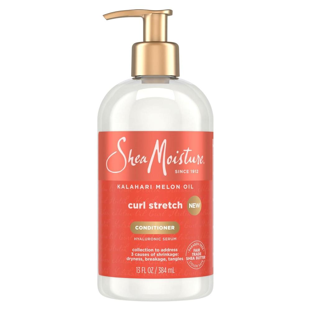 imageSheaMoisture Curl Stretch Conditioner Kalahari Melon Oil Infused with Hyaluronic Serum Hydration Hero Deeply Moisturizes and Repairs Damage for Easy Detangling and Styling 13 Fl Oz
