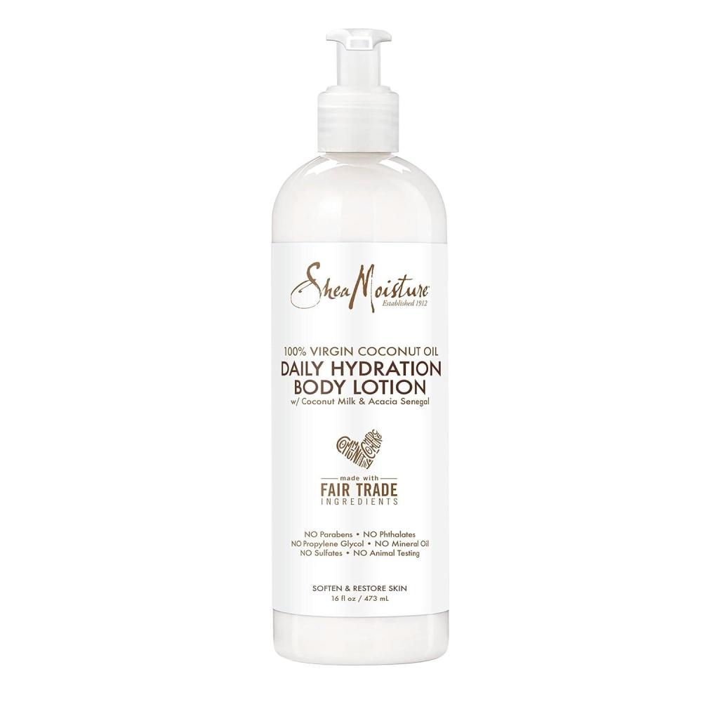 imageSheaMoisture Daily Hydration Body Lotion Moisturizer 100 Virgin Coconut Oil For All Skin Types Paraben Free 16 oz16 Fl Oz Pack of 1