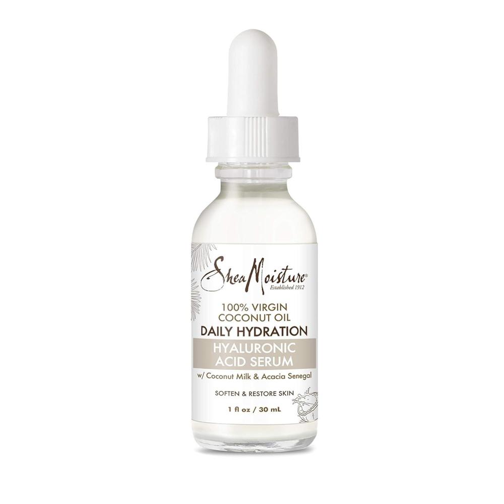 imageSheaMoisture Hyaluronic Acid Serum for Dry Skin 100 Virgin Coconut Oil Paraben Free Face Serum 1 fl ozSerum