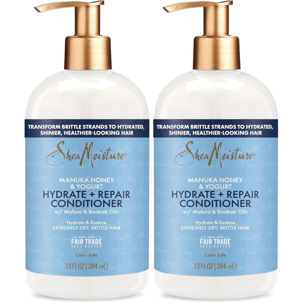 imageSheaMoisture Hydrate ampamp Repair Conditioner for Damaged Hair Manuka Honey ampamp Yogurt Shea Butter 13 oz13 Ounce Pack of 2
