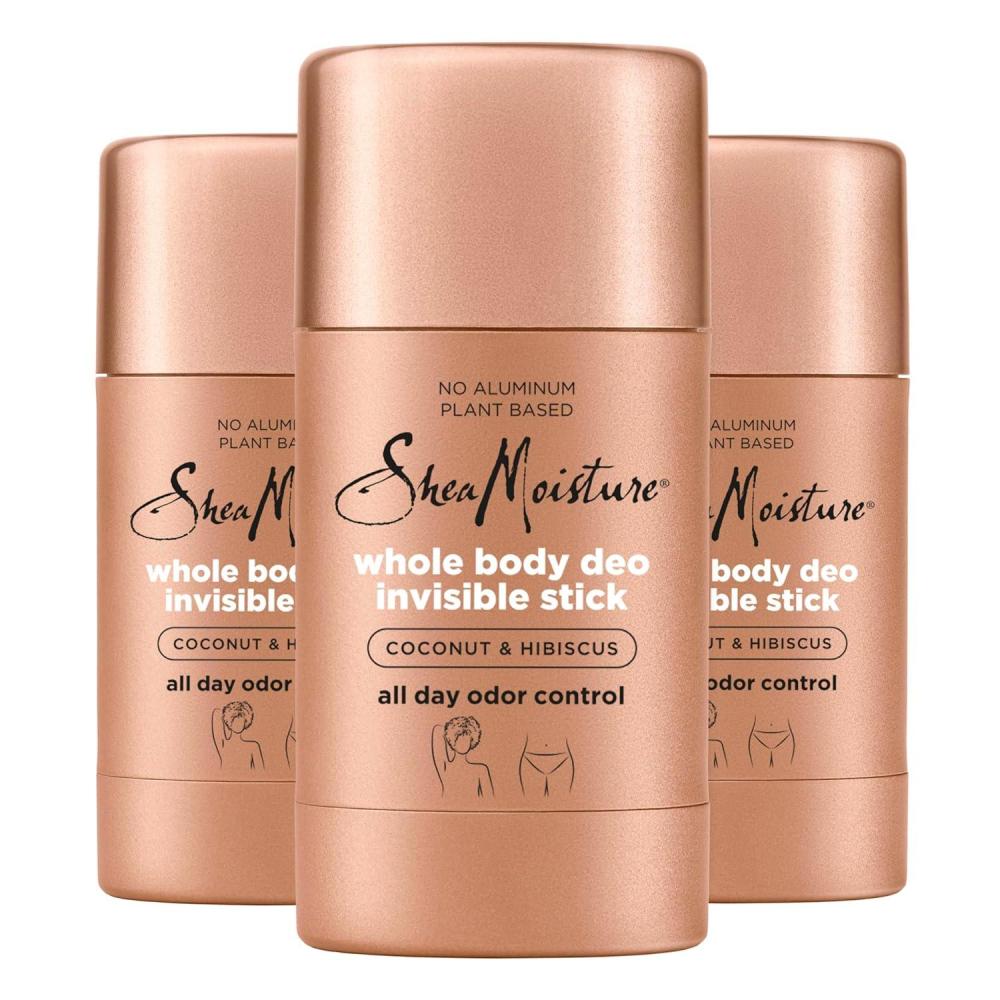 imageSheaMoisture Invisible Deo Stick Coconut ampamp Hibiscus 3count Whole Body Plant Based No Aluminum 26 oz
