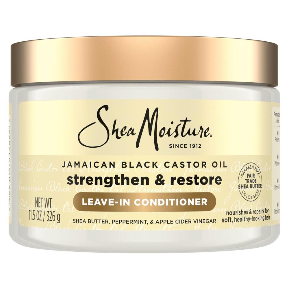 imageSheaMoisture Jamaican Black Castor Oil Strengthen ampamp Restore LeaveIn Conditioner 115 Ounce