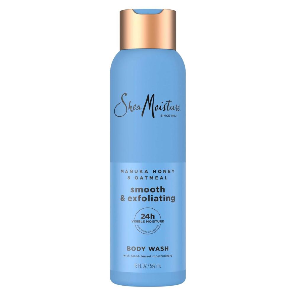imageSheaMoisture Manuka Honey Oatmeal Body Wash Smooth ampamp Exfoliating Smooth and Exfoliating body wash for 24H Visible Moisture for Healthy Glowing Skin 18 oz