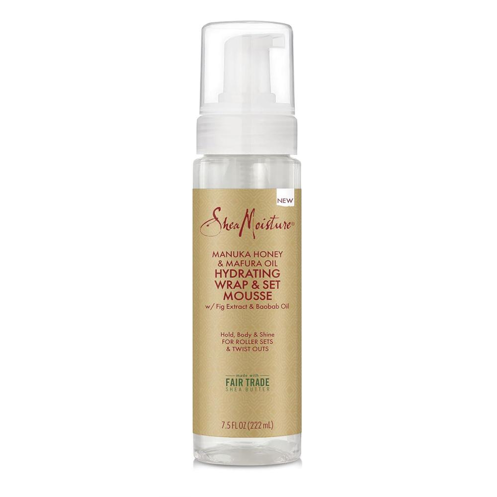 imageSheaMoisture Manuka Honey ampamp Mafura Oil Wrap ampamp Set Mousse Hydrating Made For Hold Body ampamp Shine 75oz