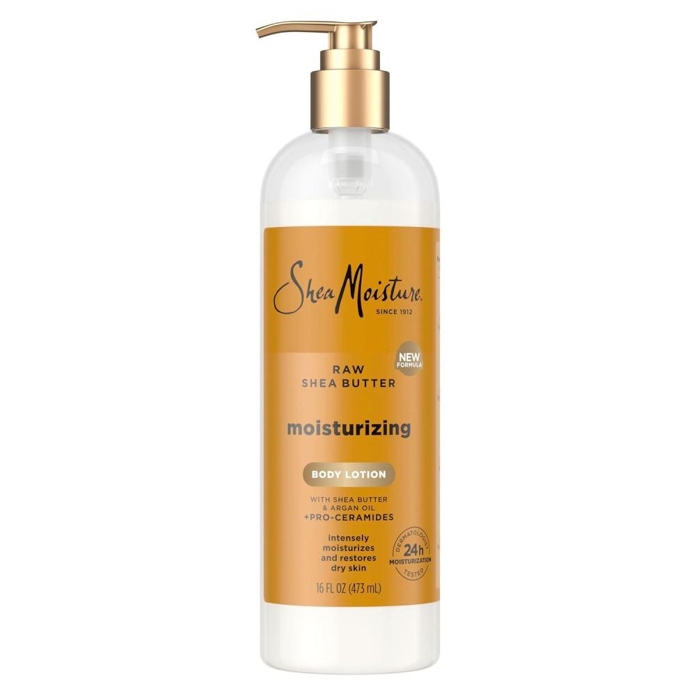 imageSheaMoisture Moisturizing Body Lotion with Raw Shea Butter Argan Oil and ProCeramides Restoring Dry Skin 24H Moisturizing 16 oz