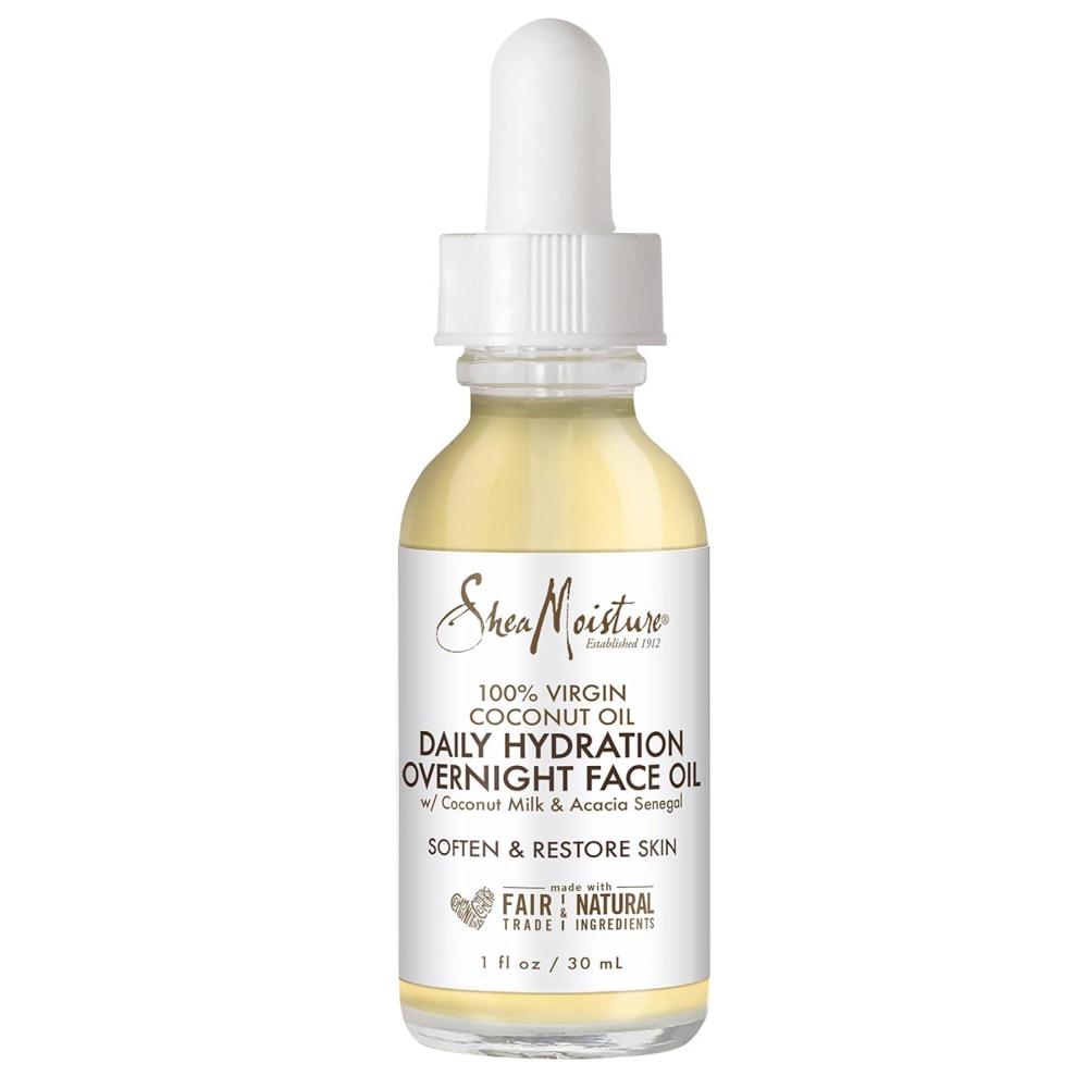 imageSheaMoisture Overnight Face Oil for All Skin Types 100 Virgin Coconut Oil for Daily Hydration 1 oz1 Fl Oz Pack of 1