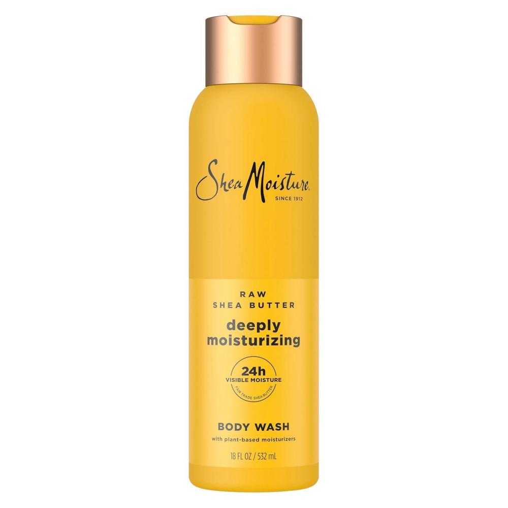 imageSheaMoisture Raw Shea Butter Body Wash Moisturize and Restore Deeply Moisturizing body wash for 24H Visible Moisture for Healthy Glowing Skin 18 oz