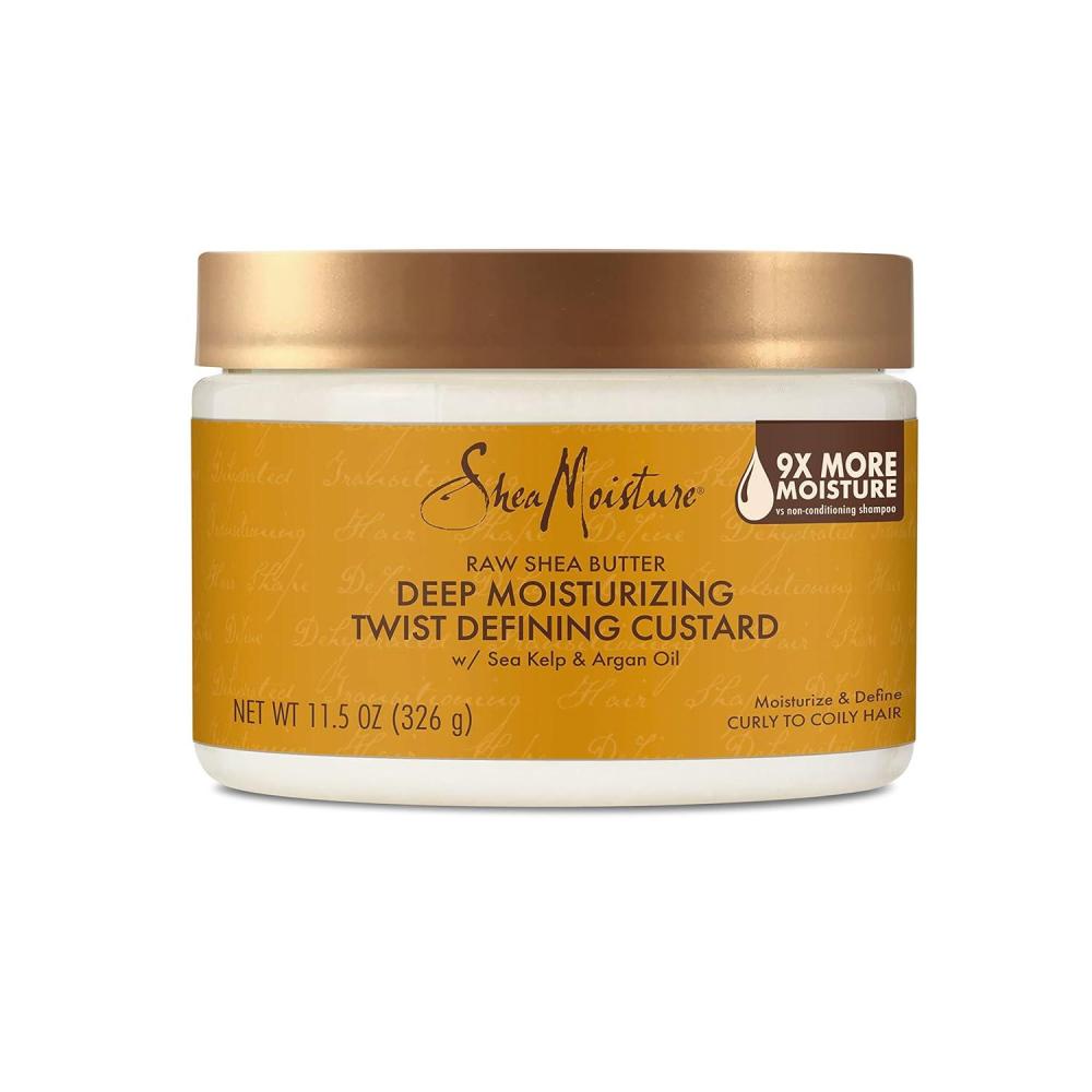 imageSheaMoisture Raw Shea Butter Deep Moisturizing Twist Defining Custard To Moisturize and Define Your Curls 115 oz