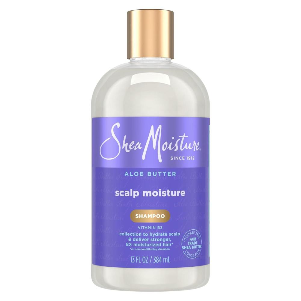 imageSheaMoisture Scalp Moisture Shampoo Aloe Butter ampamp Vitamin B3 Hair Care with a Boost of Hydration To Hydrate Scalp  Moisturized Hair 13 oz