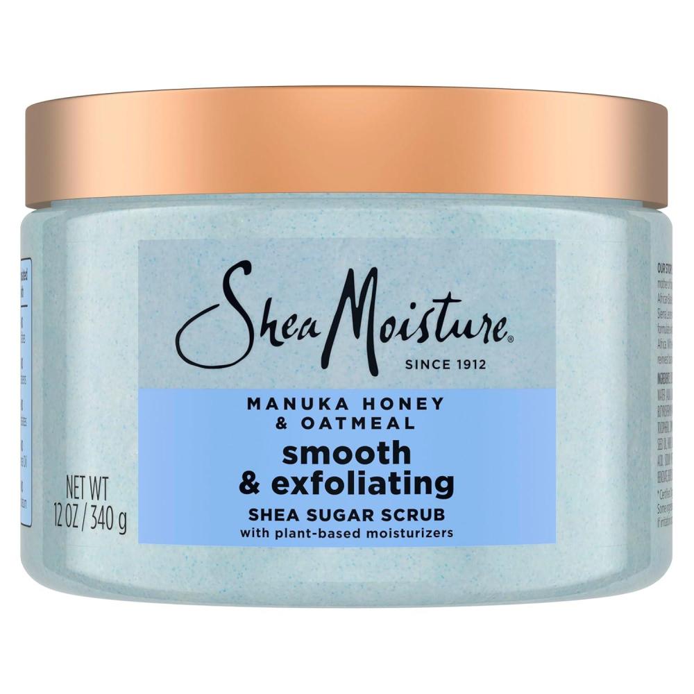 imageSheaMoisture Shea Sugar Body Scrub Manuka Honey Oatmeal for smooth ampamp exfoliating Smooth and Exfoliating Body scrub with 24h shea moisture nutrients 12 oz